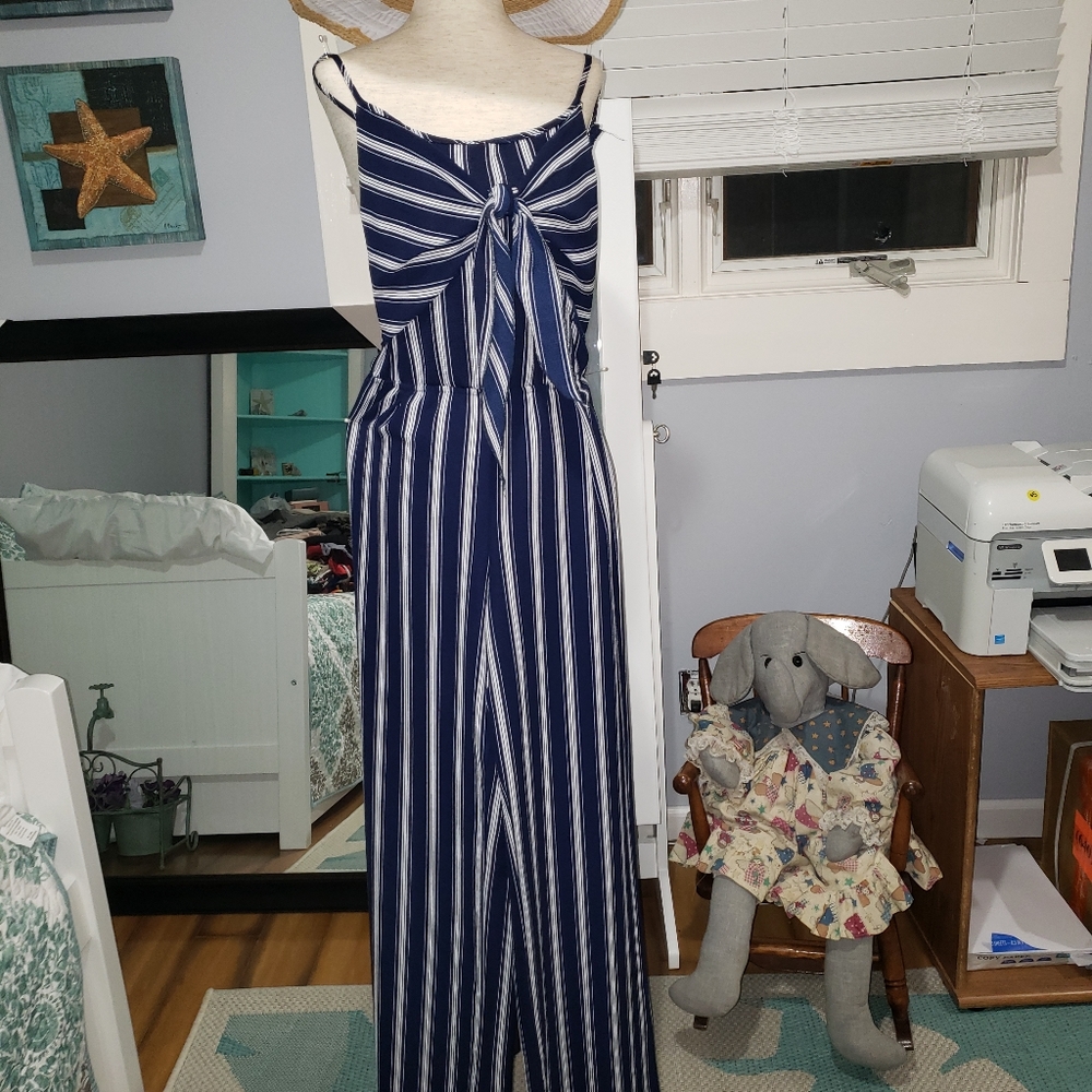 Rue 21 Blue/white Jumpsuit